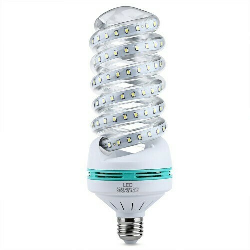LED лампа лента-спираль с цоколем Е27