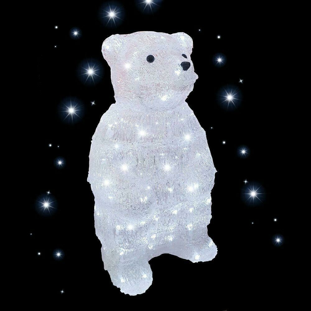 Акриловая светодиодная фигура Медведь
