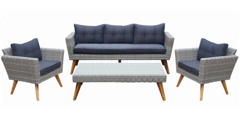 Комплект плетеной мебели Афина-Мебель AFM-605G Grey