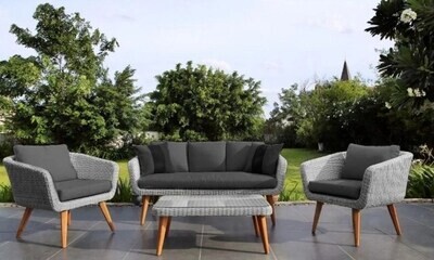 Комплект плетеной мебели Афина-Мебель AFM-605G Grey