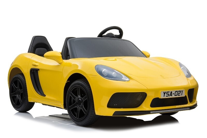 Машина для детей  Porsche Cayman T911TT, желтый