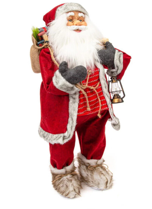 Фигурка Дед Мороз 80 см с фонарем