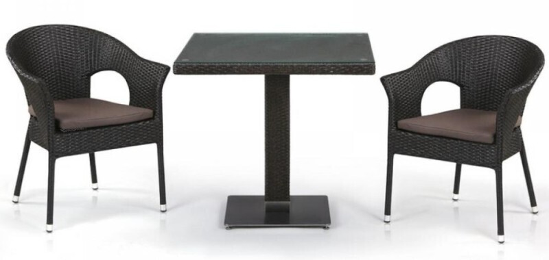Обеденный комплект мебели T605SWT/Y79A-W53 Brown (2+1)