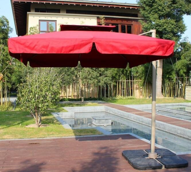 Зонт садовый уличный, для кафе AFM-300SQR-Red (3,0x3,0)