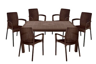 Комплект мебели Tweet BALI Set, коричневый