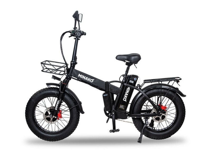 Электровелосипед Minako F10 Dual черный (полный привод)