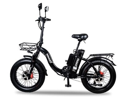 Электровелосипед Minako F11 Dual черный (полный привод)