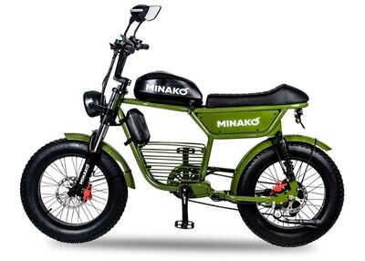 Электровелосипед Minako Bike хаки