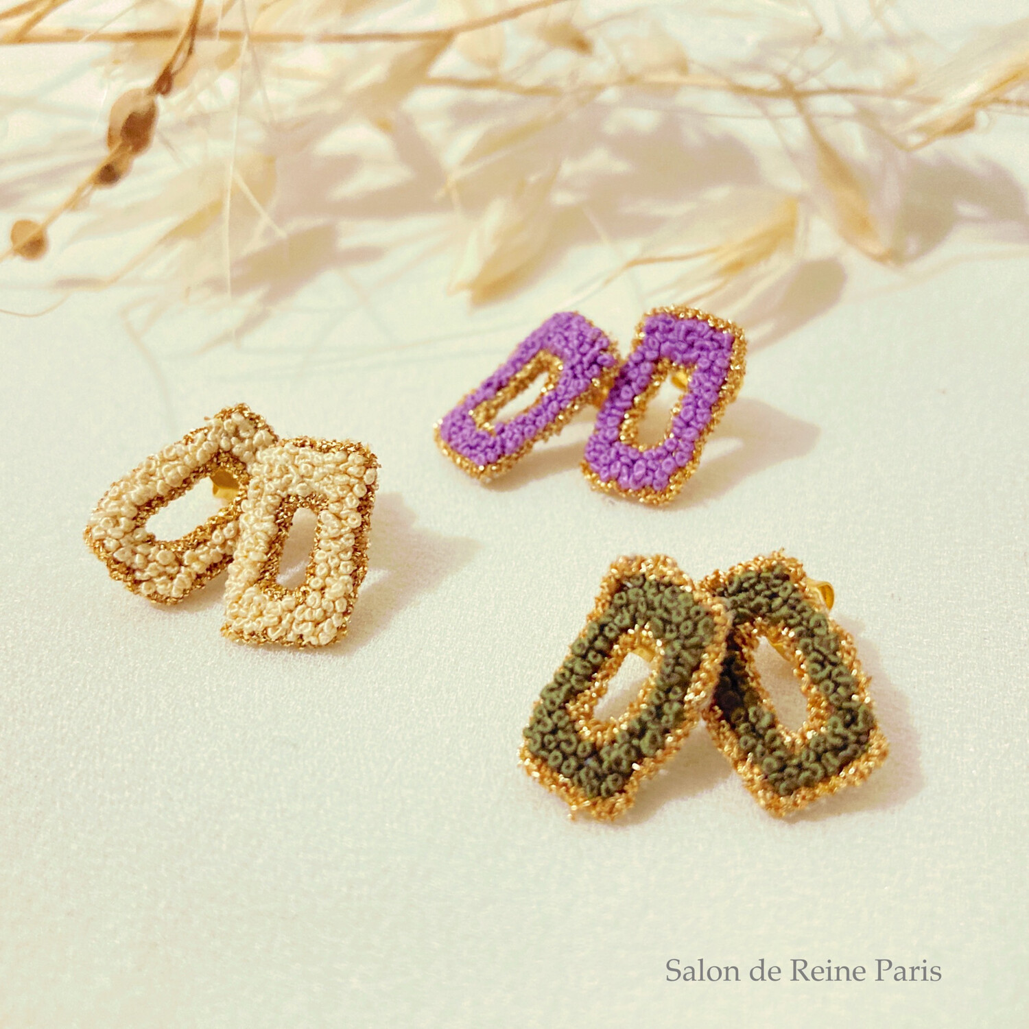 Boucles d’oreilles Rectangle