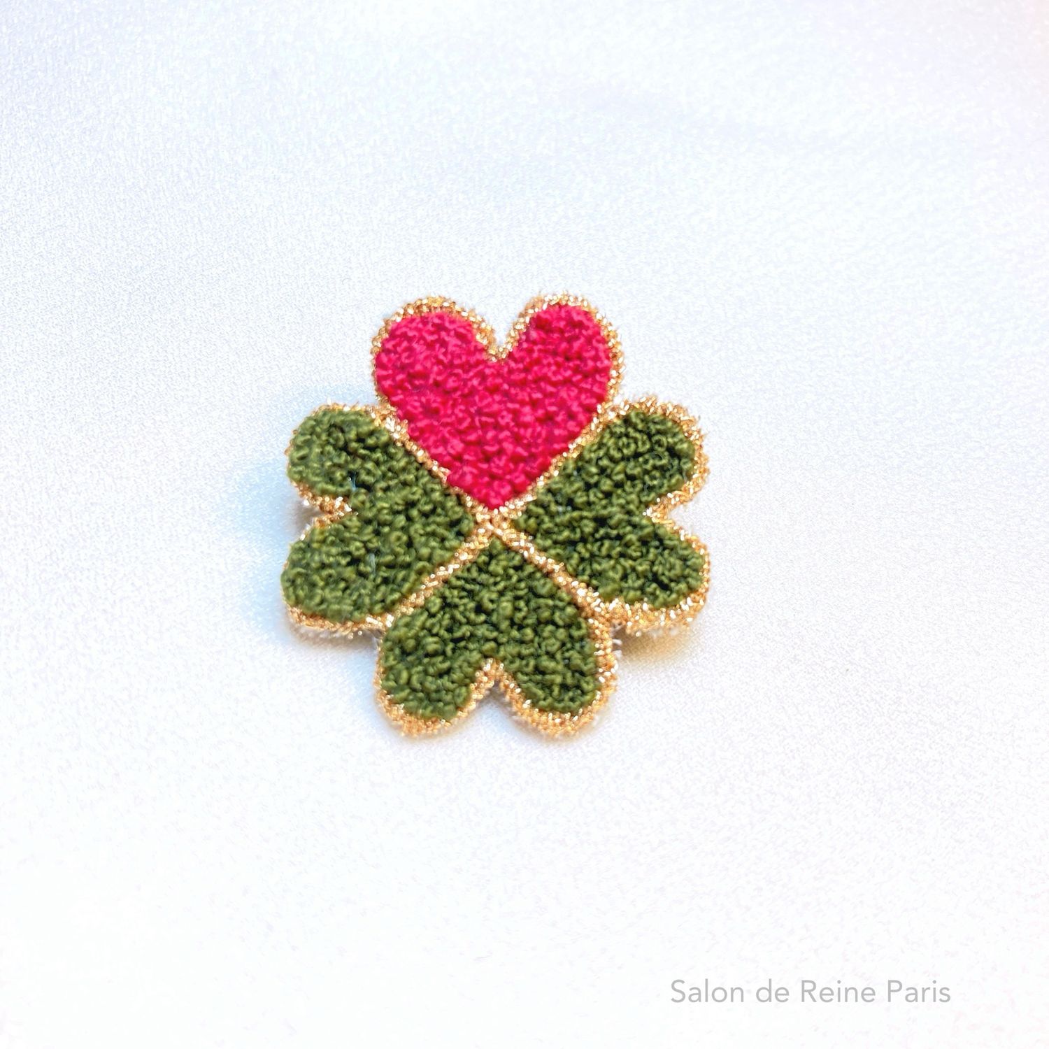 Broche Trèfle Cœur
