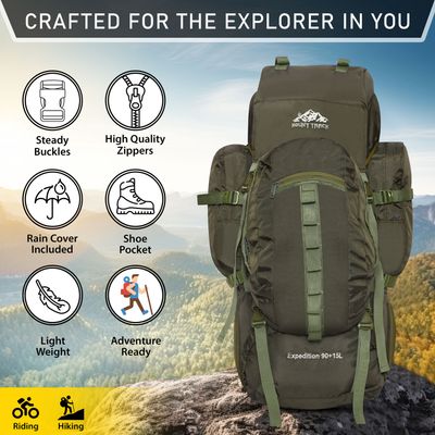 Mount Track Expedition 105 litres Rucksack with Detachable Day Pack &amp; Rain Cover