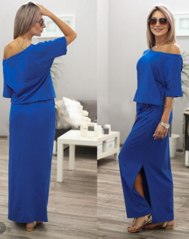 Women Casual Medium Sleeve Dress