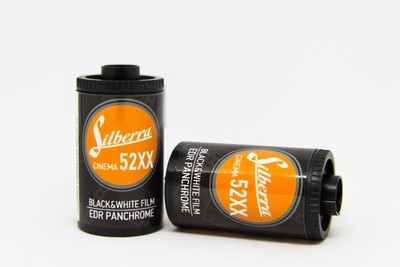 Silberra Cinema 52XX 200 Iso / 135-36 Schwarzweissfilm - aus Russland ! MHD 04/2023 im Zulauf