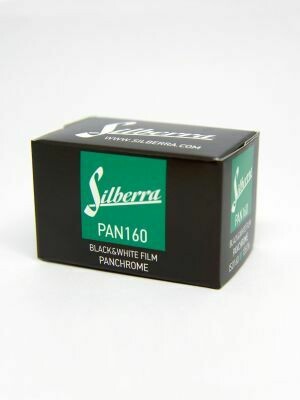 Silberra PAN 160 135-36 panchromatischer Schwarzweiss-Negativfilm MHD 02/2025