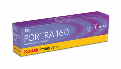 Kodak Professional Portra 160 Color Negative Film (35mm Roll Film, 36 Exposures, 5-Pack) expired 05/2023