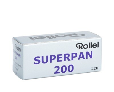 Rollei Superpan 200 Rollfilm Format 120 expired 02/2026