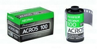 Fujifilm Neopan 100 Acros Black and White Negative Film (35mm Roll Film, 36 Exposures) date 11/2019