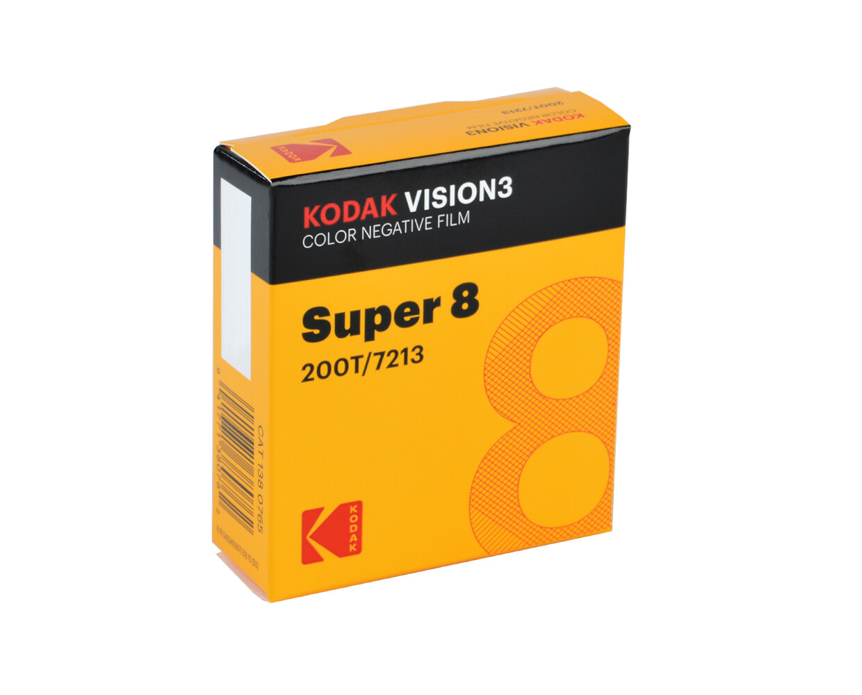 KODAK VISION3 200T-Farbnegativfilm 7213 / Kassette mit 15 m Super 8-Film