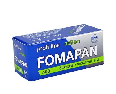 Fomapan 400 Action Black and White Negative Film (120 Roll Film) expired 11/2024