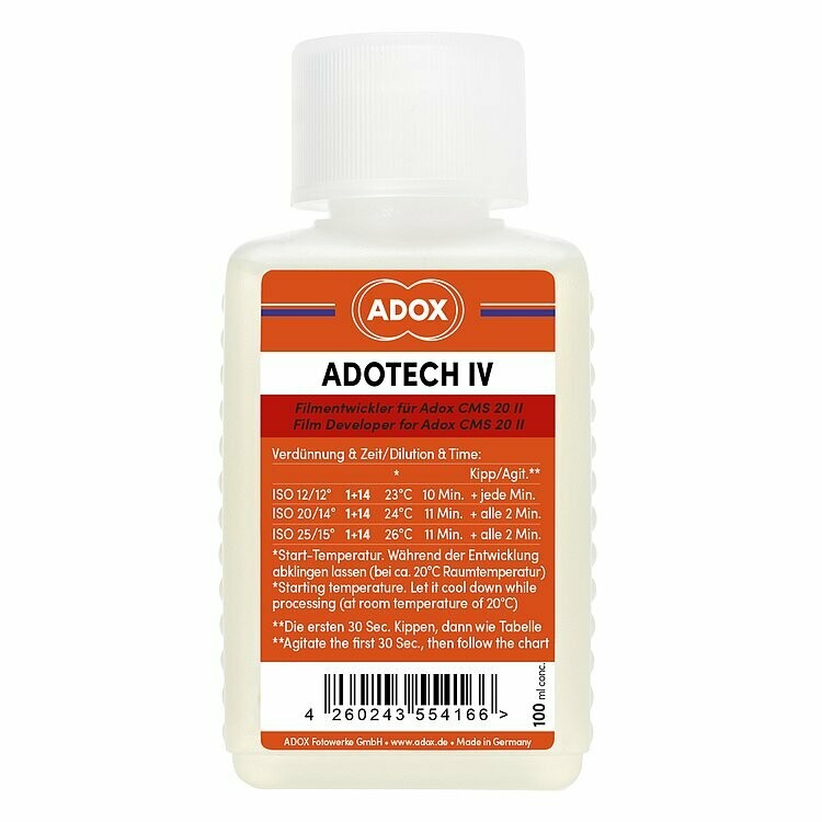 ADOX Adotech IV für bis zu 6 Kleinbild oder Rollfilme 100 ml Konzentrat