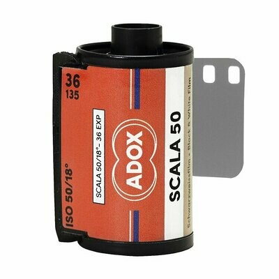 Adox SCALA 50 Inkognito Black and White Slide Film (35mm Roll Film, 36 Exposures - expired 09/2023