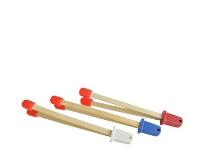Set Bamboo Print Tongs 3 pieces