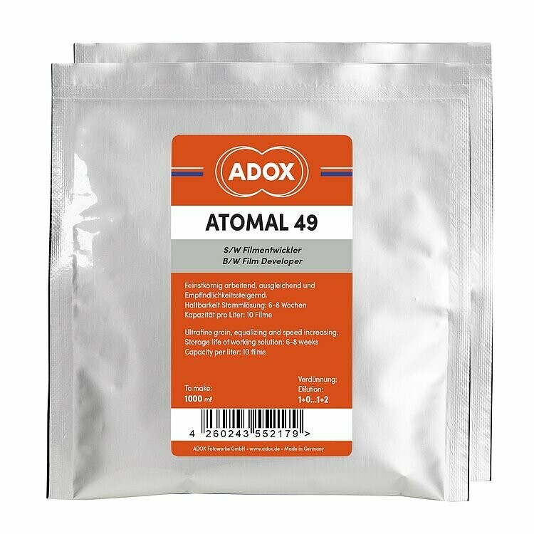 ADOX Atomal 49 Filmentwickler Schwarzweiss (Pulver), 1000 ml - Alternative für Kodak D-76