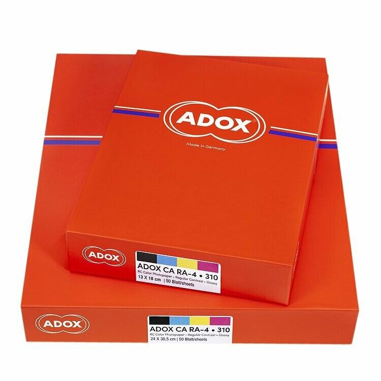 ADOX Farbpapier RA-4 Typ CA - Hochglänzend (PE) - 10.2x15.2 /  4x6 Inch - 100 Blatt - Gradation: normal Adox CA RA-4 (Fujicolor Crystal Archive)