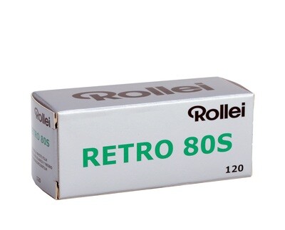 Rollei Retro 80S Black and White Negative Film (120 Roll Film) Expired 08/2025