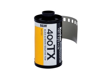 Kodak Tri-X Pan 400, TX-Pan Black &amp; White Negative Film ISO 400, 35mm Size, 36 Exposure expired 01/2027