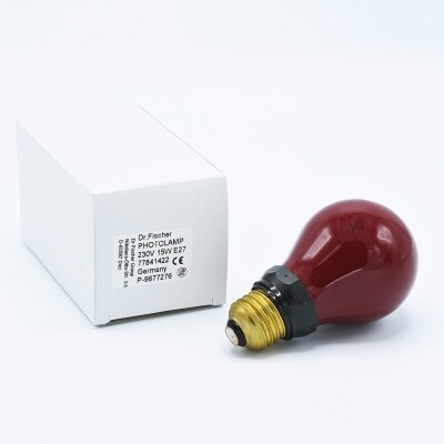 Darkroom Safelight Bulb Red 230v 15w E27 - Dr. Fischer