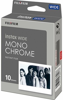 FUJI Instax Wide Monochrome 10 Aufnahmen für Instax 300 und 210 MHD 09/2024