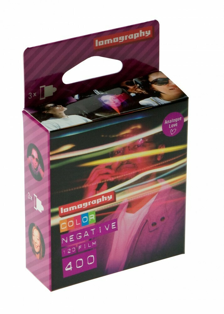 Lomography Color Negativ 400 Rollfilm 120 3er-Pack MHD 08
/2022 verfügbar ab den 4. August 2021
