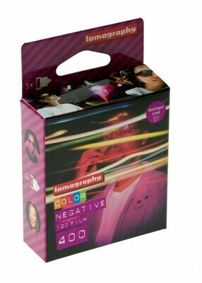 Lomography 400 Color Negative Film (120 Roll Film, 3 Pack) expired 08/2022 - available from 04/082021