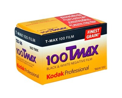Kodak T-Max 100 Professional Black &amp; White Negative (Print) Film (ISO-100) Format 135-36  expired  03/2026