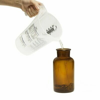 Peva pharmacy bottle glass (wide neck) brown 2000 ml