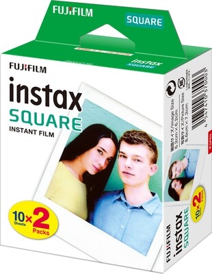 Fujifilm instax SQUARE Instant Film (20 Exposures) Expired 04/2026