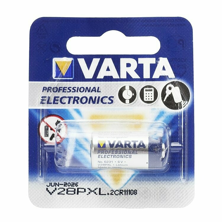 VARTA V28PXL Lithium Power Photo Batterie - zu verwenden bis 01/2031