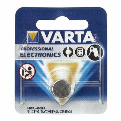 Varta Battery CR1/3N 3V Lithium Battery - to be used until 03/2030 - 
Compatible with: CR 1/3N / CR 11108 / 2L76 / DL 1/3N / K 58L