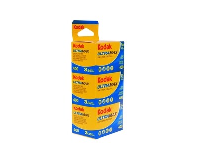 Kodak UltraMax 400 Color Negative Film (35mm Roll Film, 36 Exposures) - 3er Pack - expired 02/2027