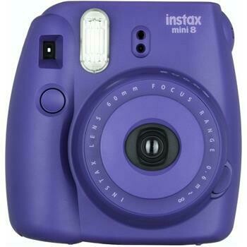 Fuji Instax Mini 8 Camera, Analog -Violette ink. Film für 10 Aufnahmen