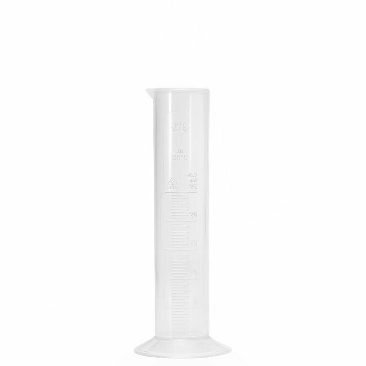 Measuring cylinder 25ml - Plastic Graduate