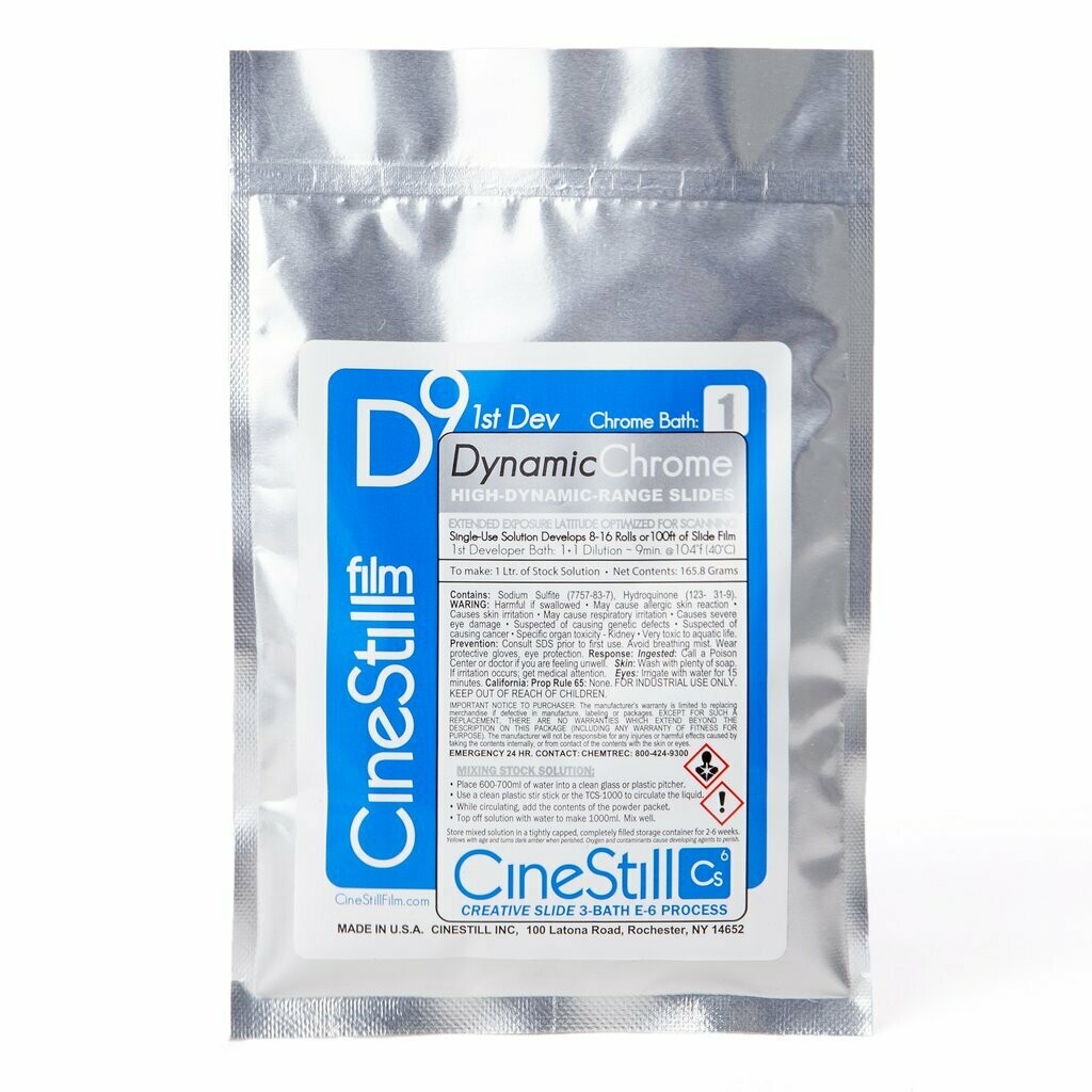 Cinestill D9 "DynamicChrome" 1st Developer Bath for WARM-TONE DYNAMIC SLIDES, for the Cs6 3-Bath Process (E-6 chrome) Cinestill