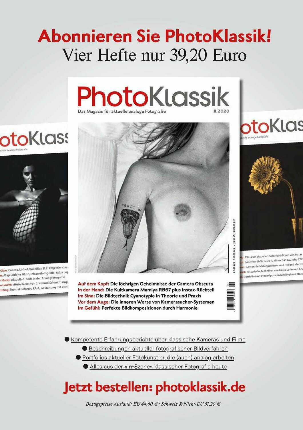 PhotoKlassik: das Magazin für aktuelle analoge Fotografie - Ausgabe III.2020
