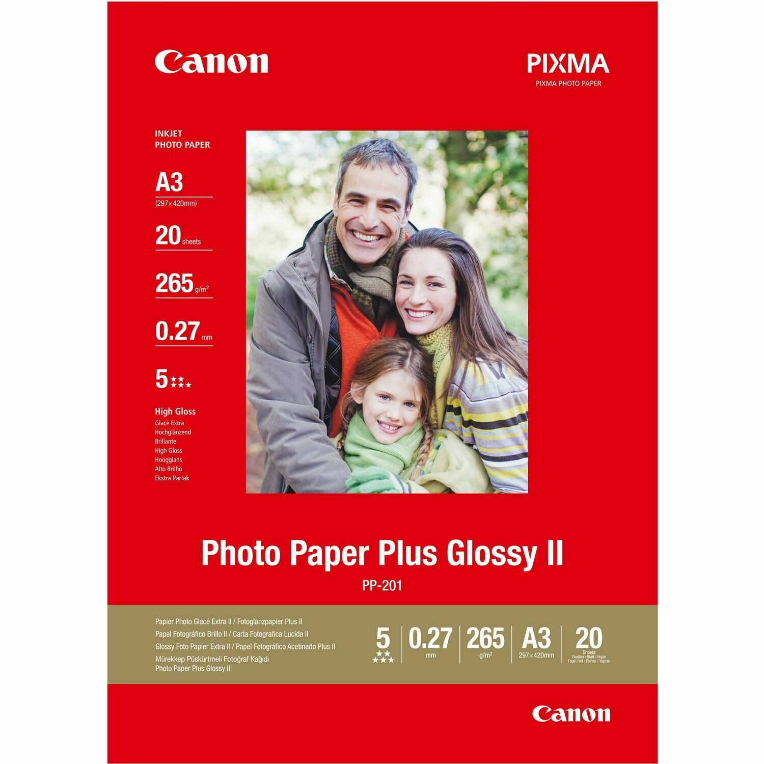Canon Photo Paper Plus PP-201 A3 (2311B020) - 20 sheets