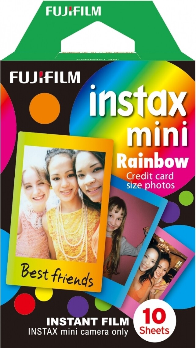 Fuji instax mini Sofortbildfilm Rainbow 10 Aufnahmen