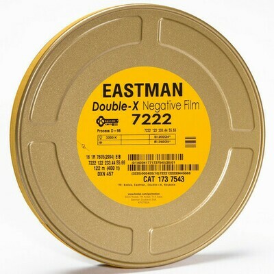 Kodak Eastman Double-X Black-and-White Negative Film 7222 (16mm, 122m Roll, Single Perf