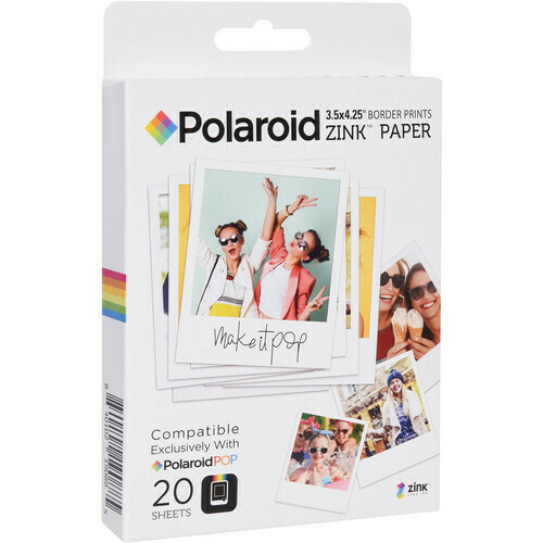 Polaroid 3.5 x 4.25 Inch ZINK Photo Paper (20 Sheets)