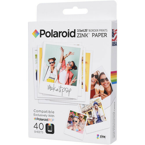 Polaroid 3.5 x 4.25 Inch ZINK Photo Paper (40 Sheets)