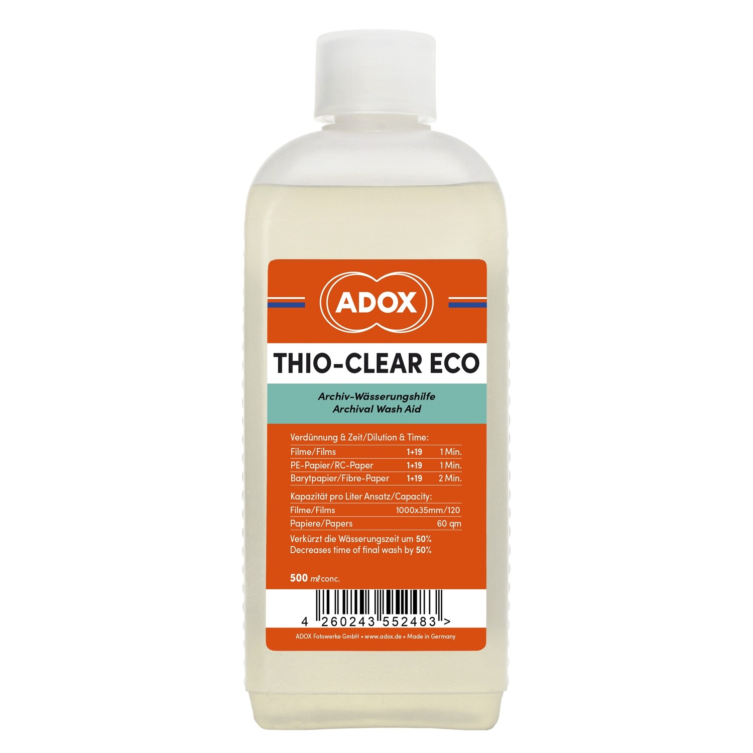 Adox Thio-Clear Eco Waxhaid for Film and Paper - 500ml